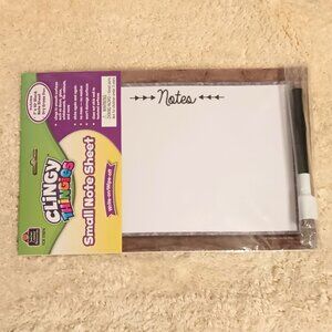 NWT~ Clingy Thingies: Home Sweet Classroom Small Dry Erase Note Sheet (7" X 10")